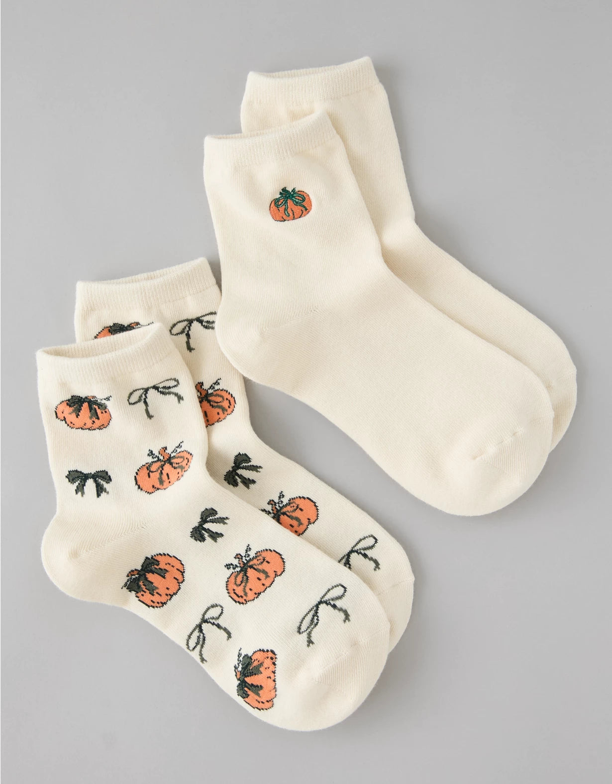 AE Halloween Cropped Crew Socks 2-Pack