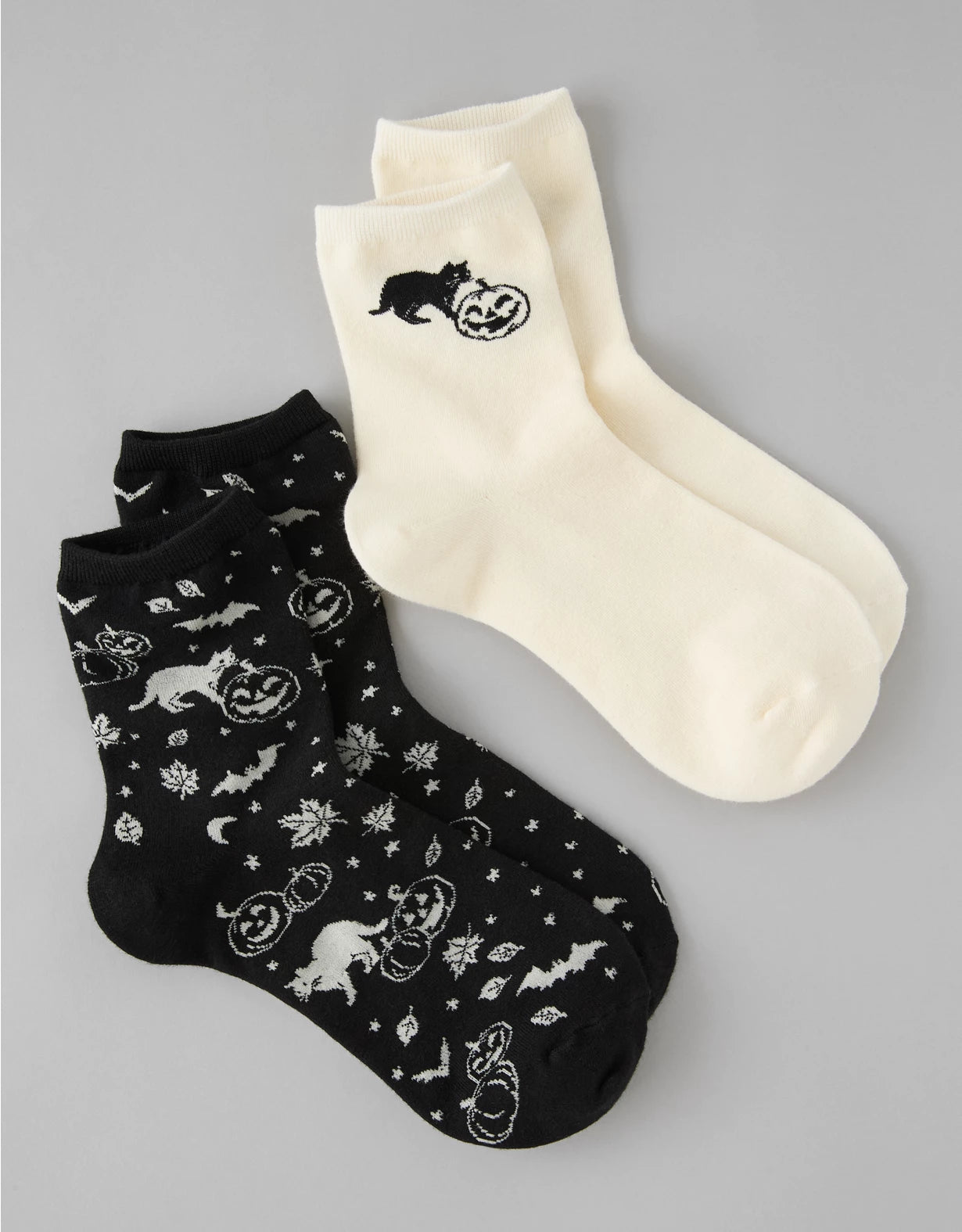 AE Halloween Cropped Crew Socks 2-Pack
