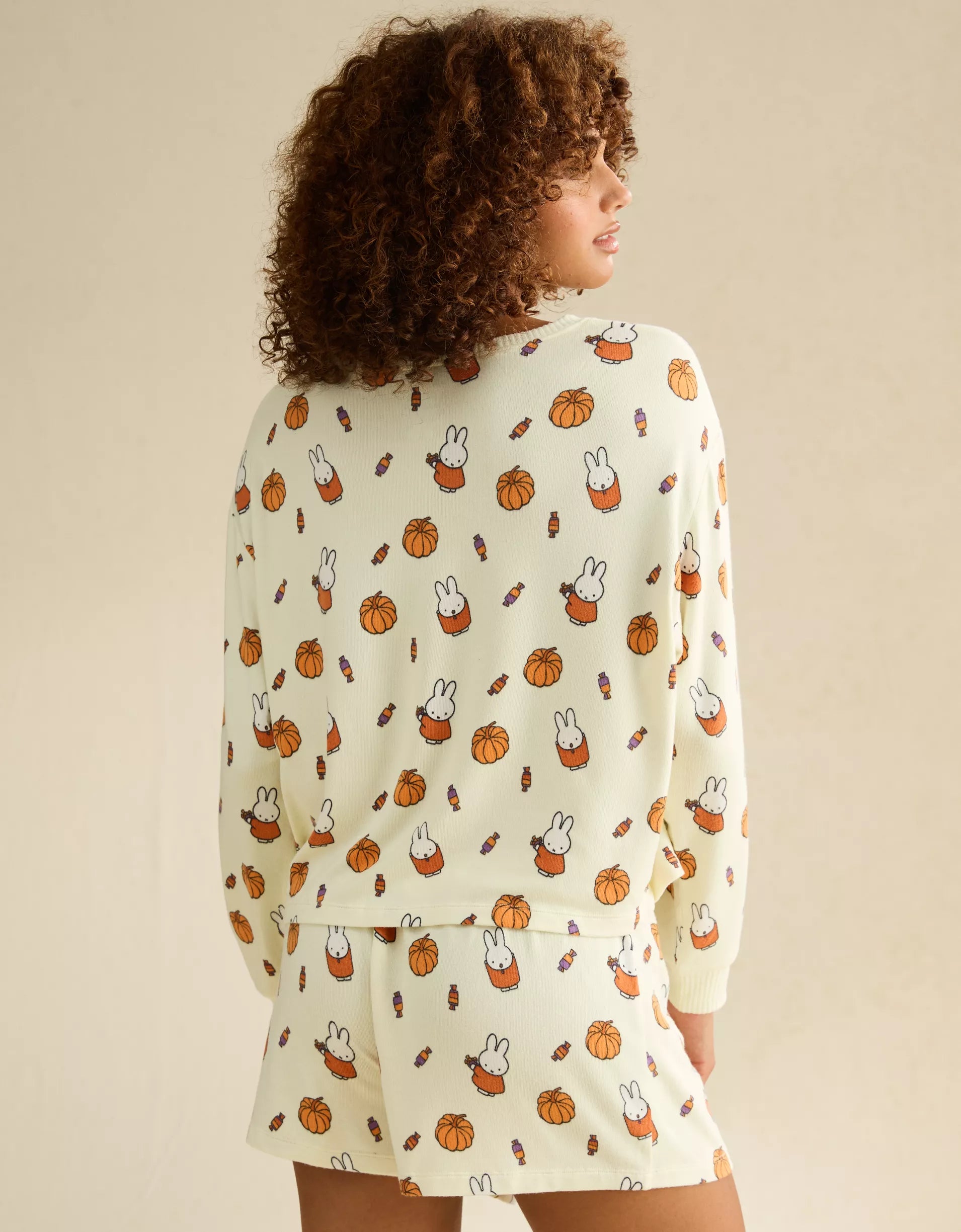 AE Luxe Plush Miffy Long Sleeve + Short PJ Set