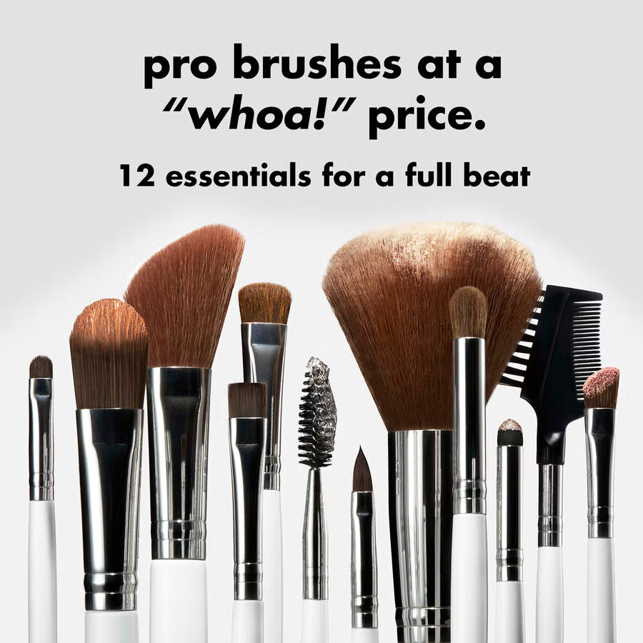 Professional Set of 12 Makeup Brushes