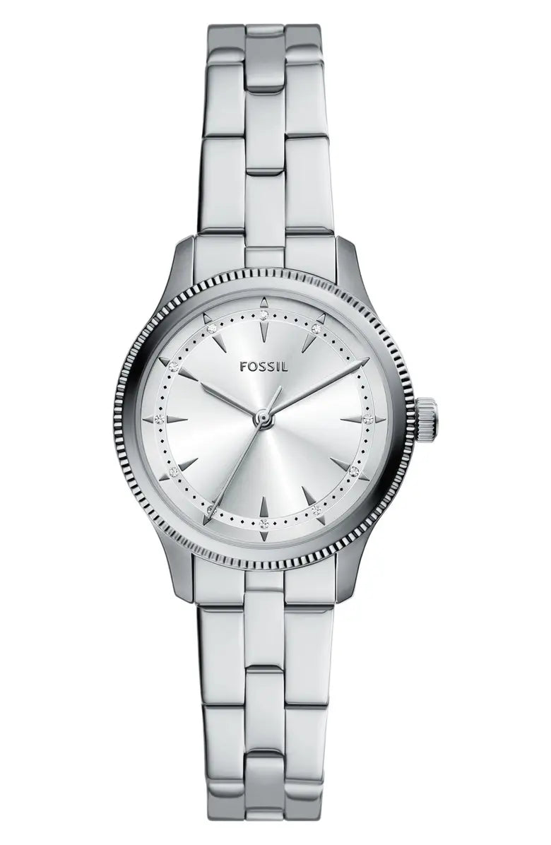 Brynn Three-Hand Stainless Steel Bracelet Watch, 30mm