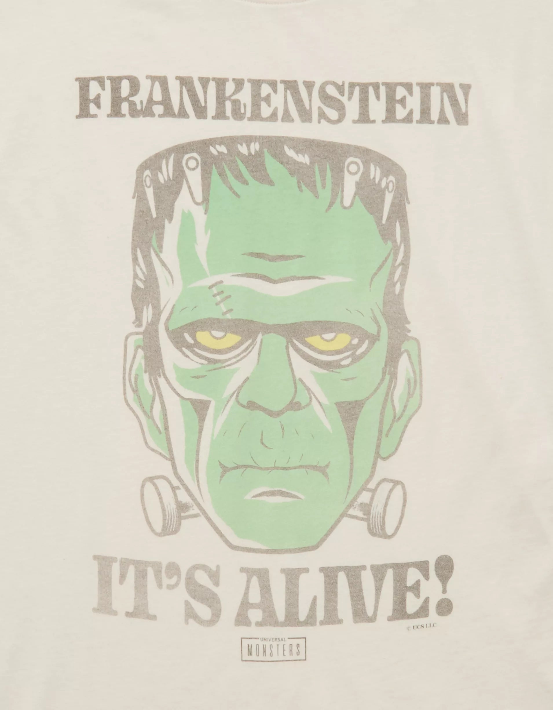 AE Oversized Frankenstein Halloween Graphic T-Shirt