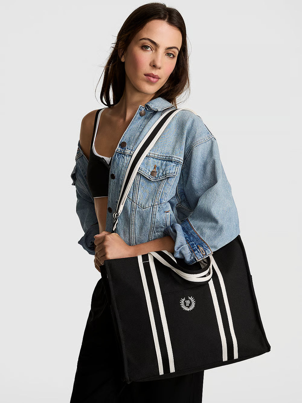 Crossbody Canvas Tote Bag