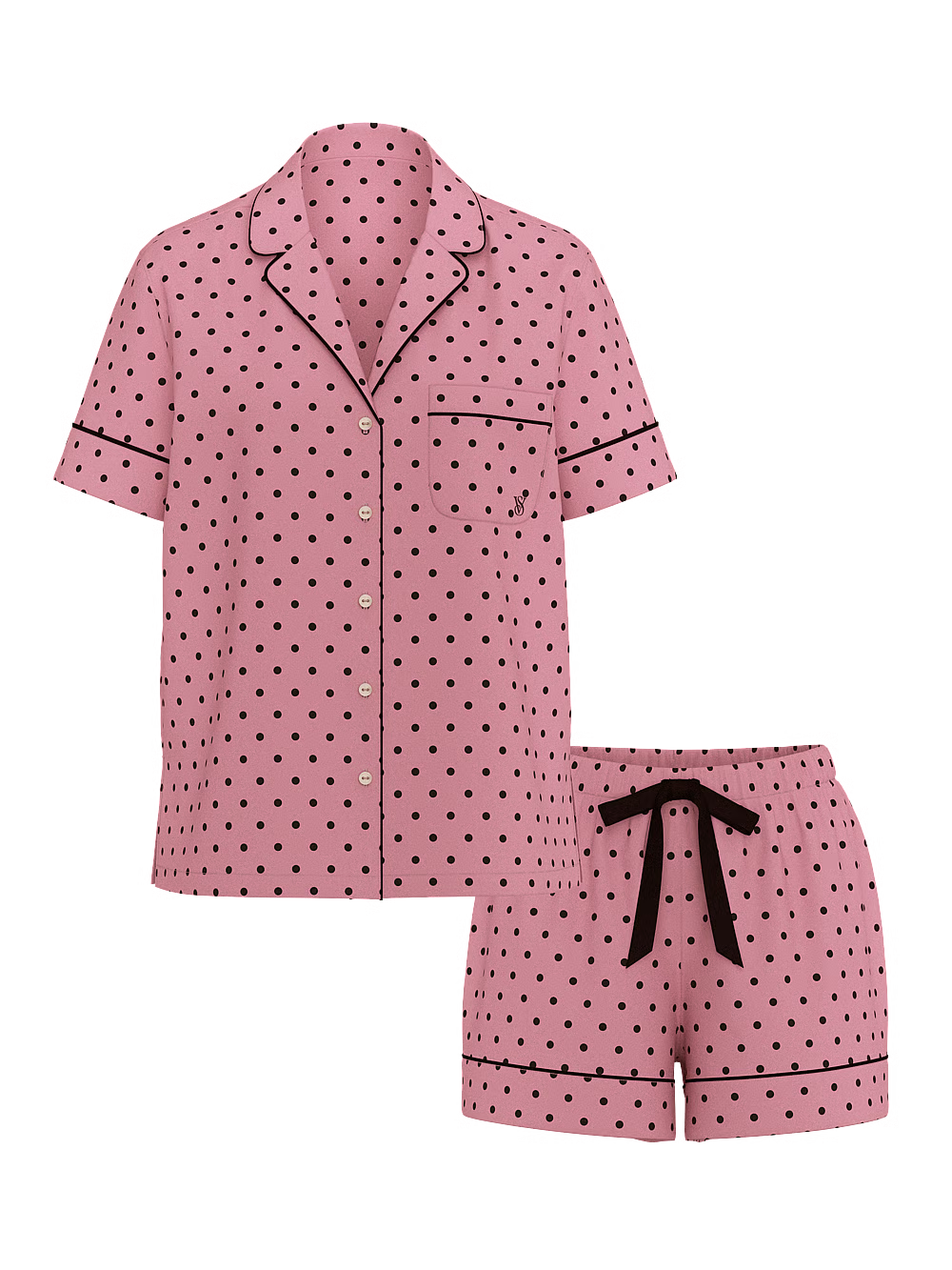 Flannel Short Pajama Set