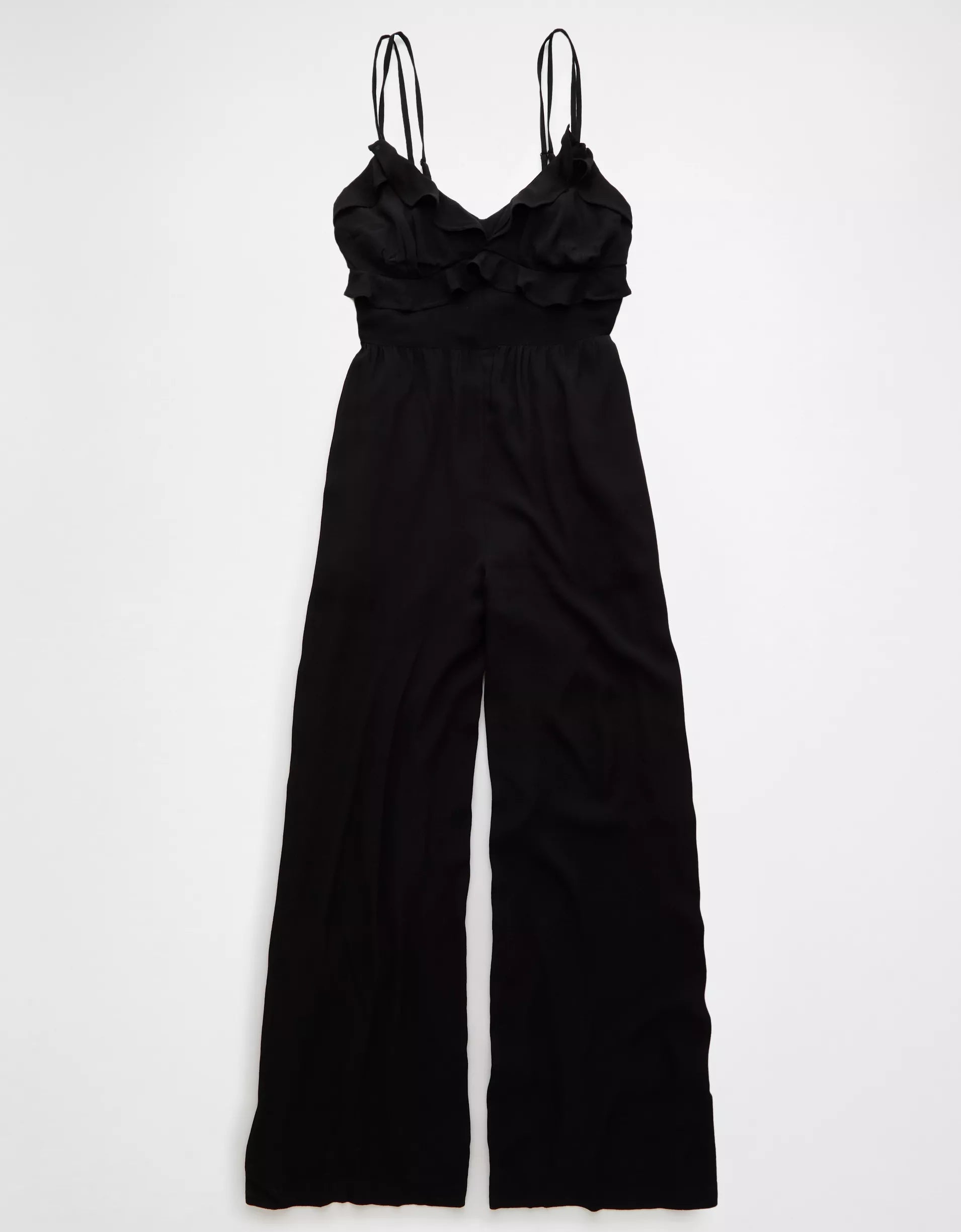 AE Ruffle Wide-Leg Jumpsuit