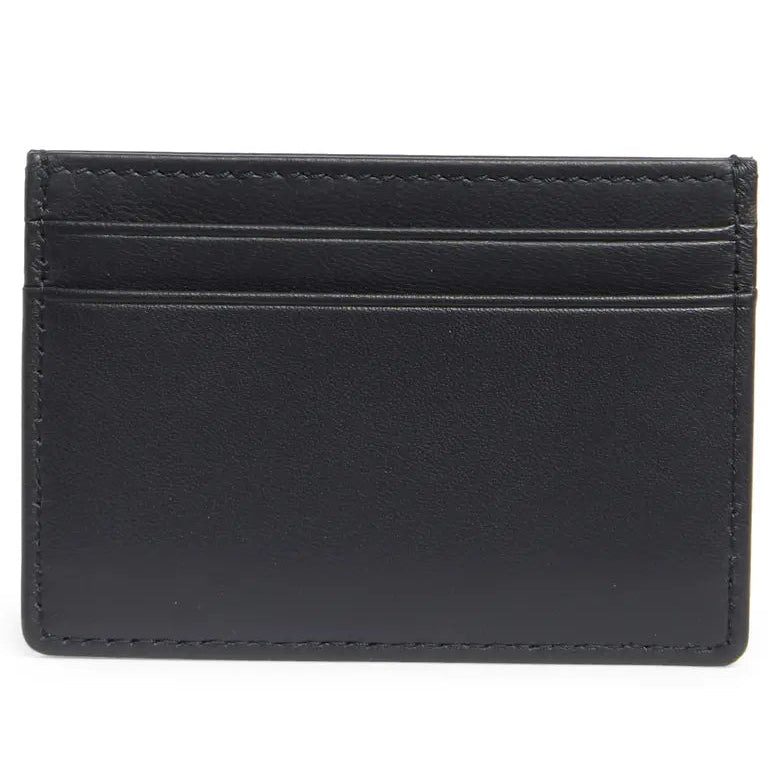 Laslo Debossed Logo Leather Card Case