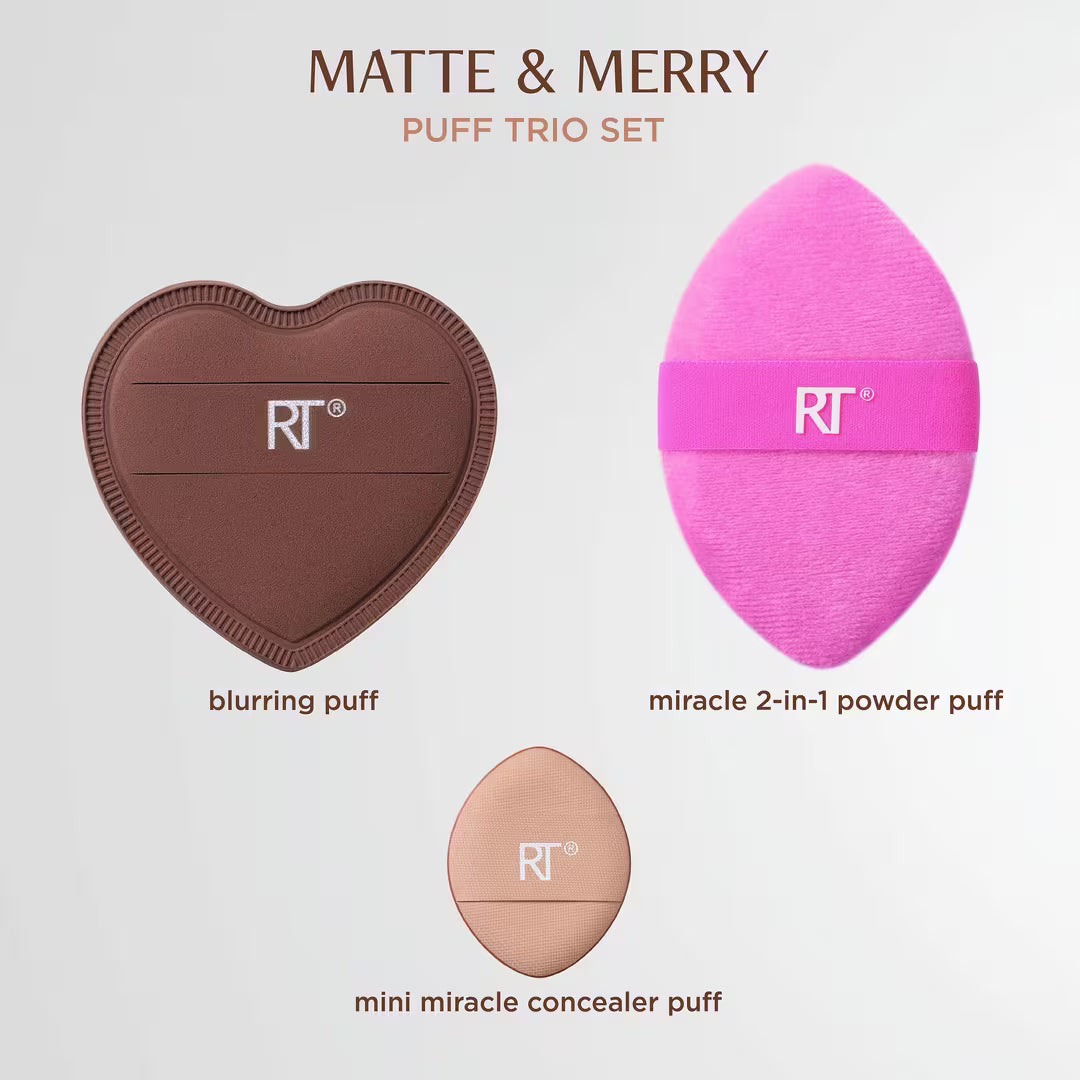 Matte + Merry Makeup Puff Gift Set