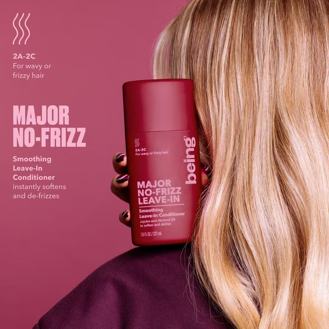 Acondicionador sin enjuague Being para cabello ondulado o con frizz