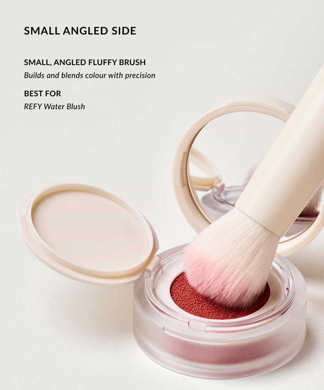REFY Duo Brush 2.0 brocha facial doble con fibras sintéticas veganas