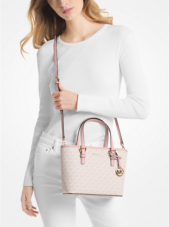 Jet Set Travel Extra-Small Logo Top-Zip Tote Bag