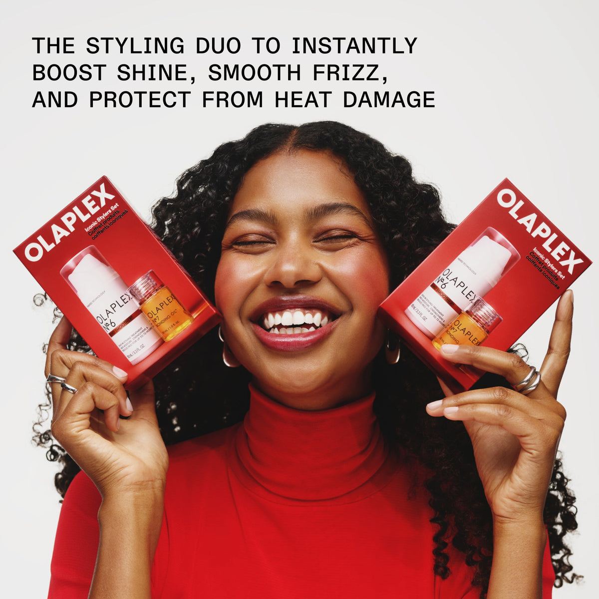 OLAPLEX Iconic Stylers Set — beneficios de suavidad y brillo, imagen 3
