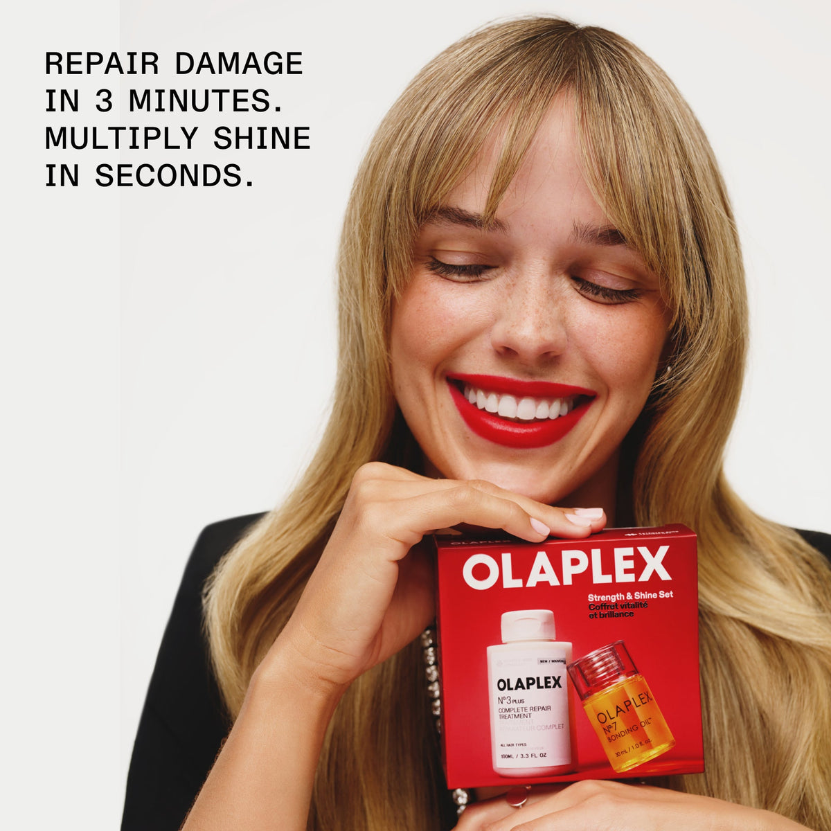 OLAPLEX Strength & Shine Set — beneficios para reparar y aportar brillo, imagen 3