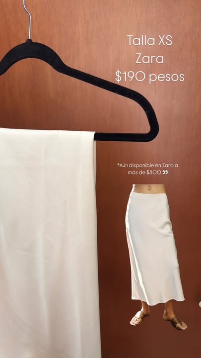 Falda Blanca Zara - Talla XS (second hand)