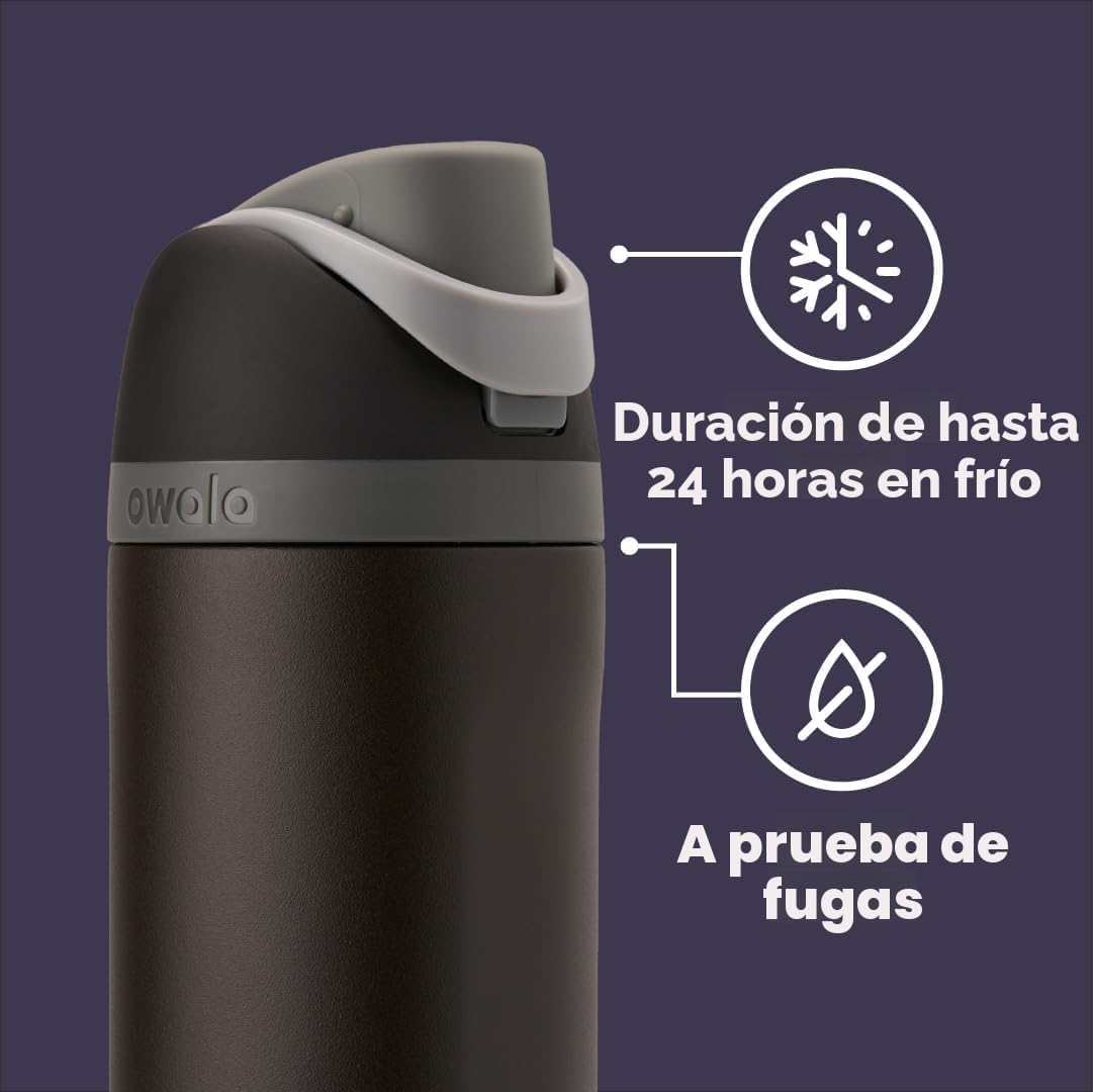 Freesip Botella de Agua de acero inoxidable con popote - Edición Marvel