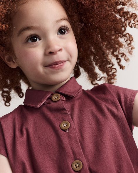 Toddler Girl Avenue Twirl Dress - Burgundy