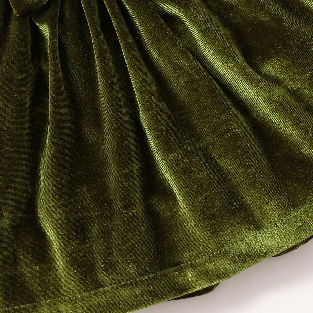 Vintage Princess Toddler Baby Girl Long Sleeve Velvet Ruffle Tutu Lace Dress