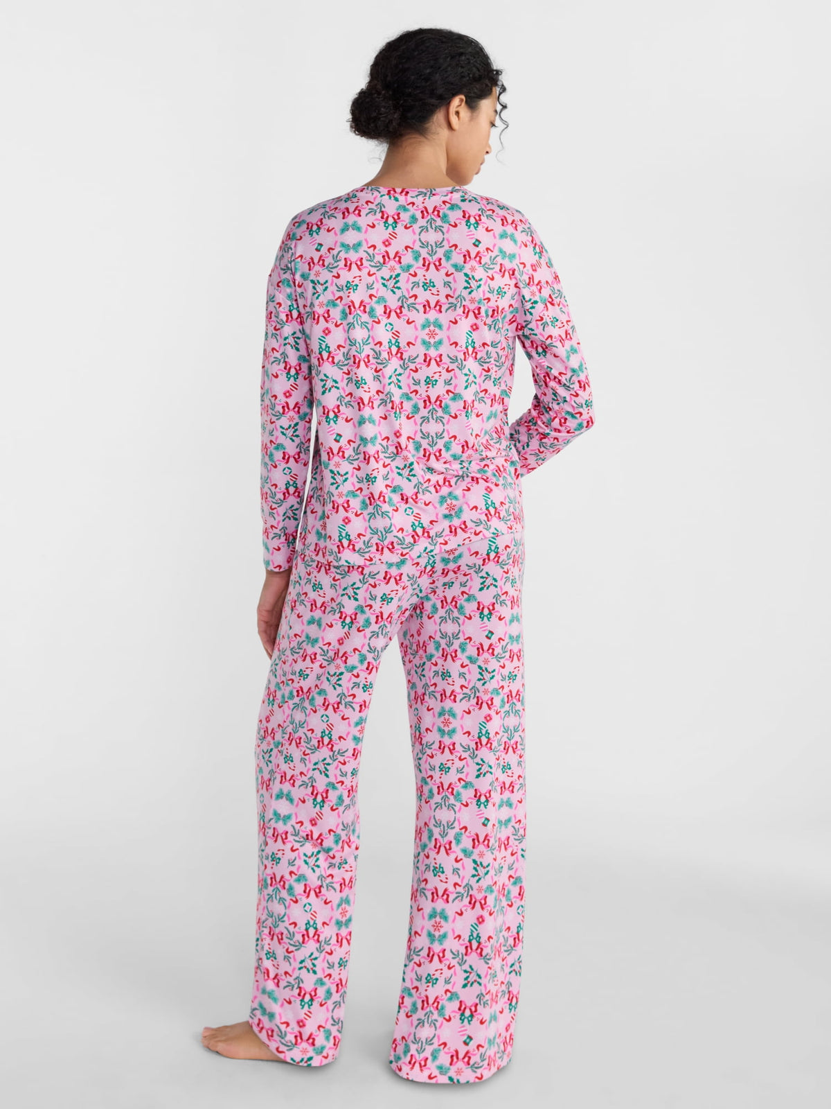 Joyspun Dreamy Soft Collection para mujer, JOS PINK CITY, detalle visual de la prenda y su acabado #color_JOS PINK CITY
