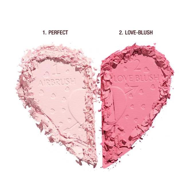 Pillow Talk Beauty Soulmates Airbrush Flawless Finish Brightening and Blush Powder Palette