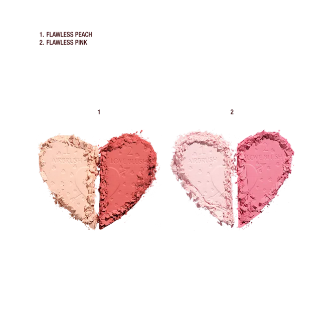 Pillow Talk Beauty Soulmates Airbrush Flawless Finish Brightening and Blush Powder Palette