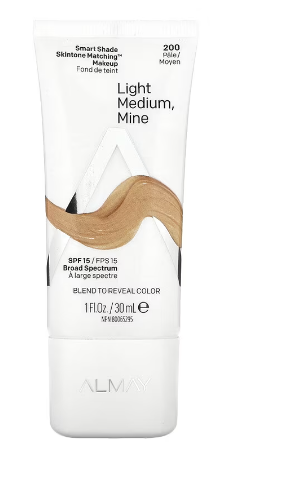 Base de Maquillaje Almay Smart Shade Skintone Matching - Tono 200 "Light medium"