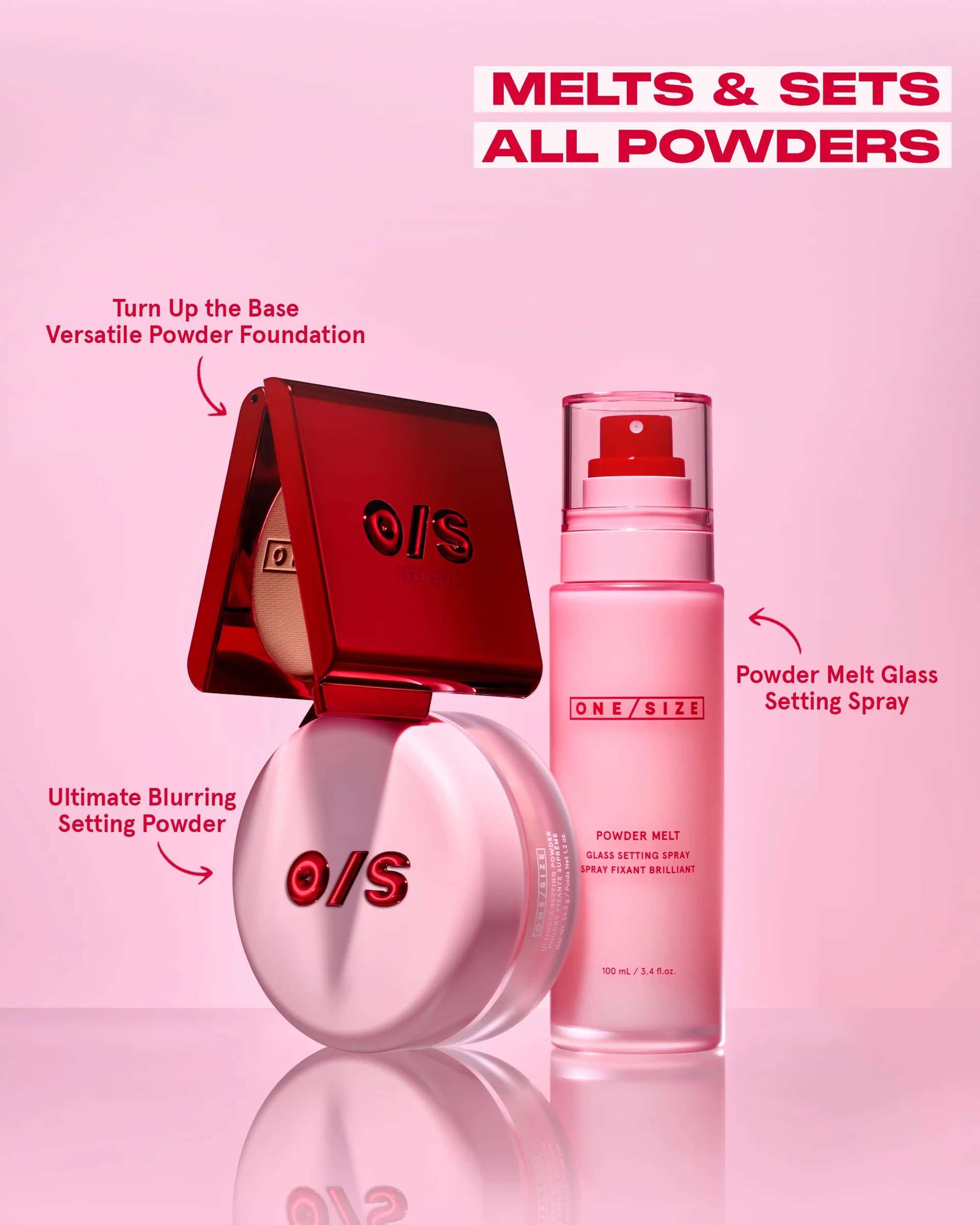 Powder Melt Flass Setting Spray