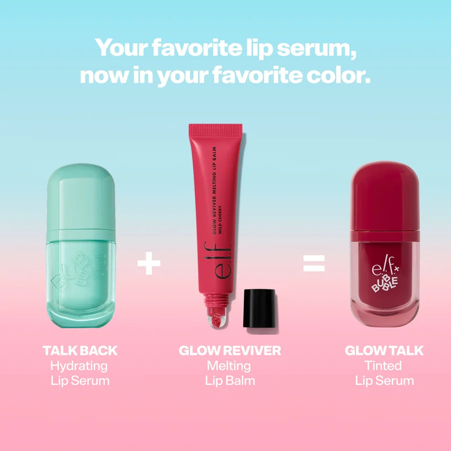 ELF x Bubble Glow Talk Tinted Lip Serum