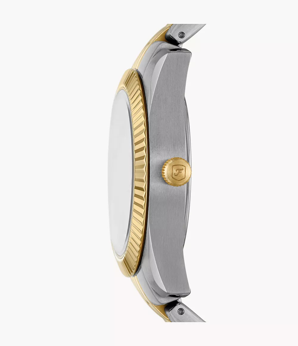 Scarlette Three-Hand Date Two-Tone Stainless Steel Watch