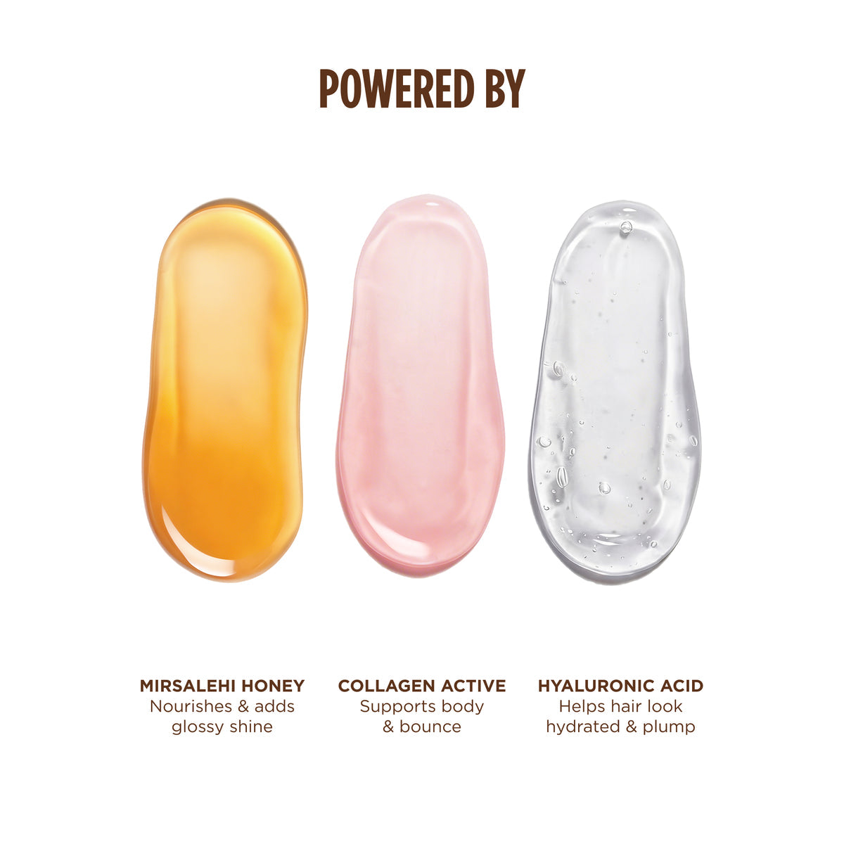 Ingredientes de Gisou Honey Gloss Collagen Drops con miel colágeno activo y ácido hialurónico