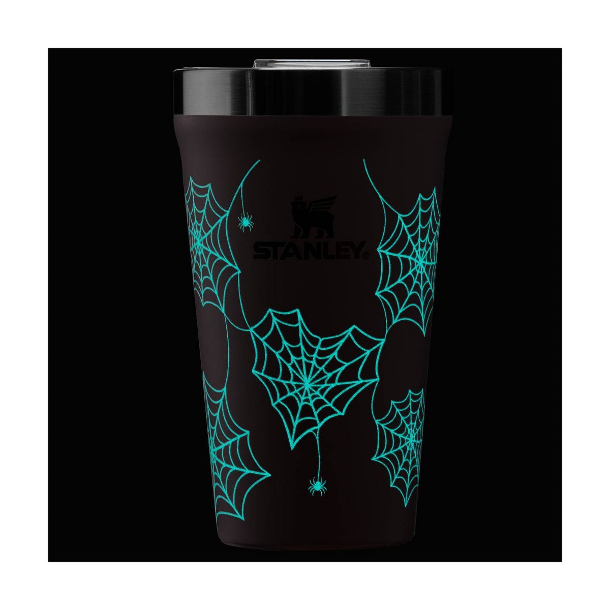 Detalle adicional del diseño Pink Sugar Spider Webs del vaso térmico Stanley Everyday Tumbler #color_STA Pink Sugar Spider Webs