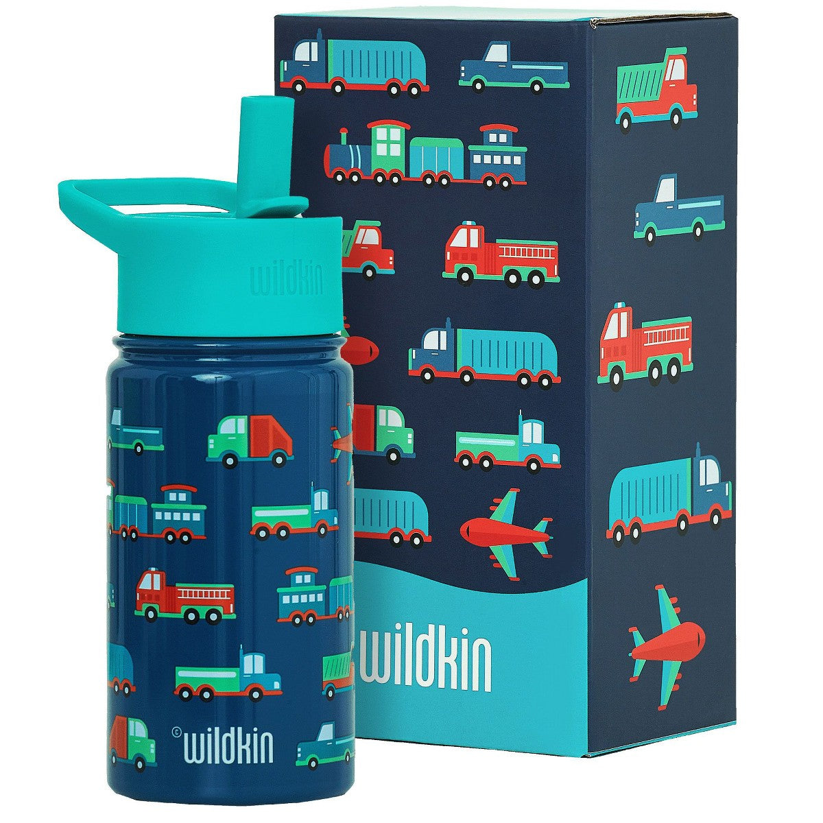Botella térmica infantil Wildkin 14 oz diseño Transportation #color_WIK Transportation