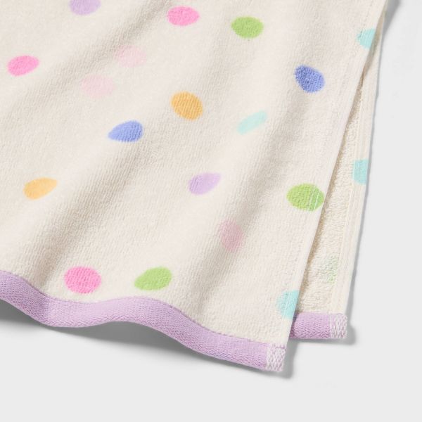 2pk Easter Polka Dot Hand Towel Set