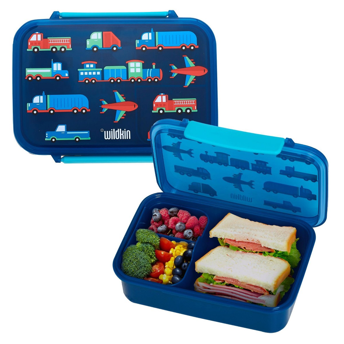 Contenedor bento infantil Wildkin diseño Transportation #color_WIK Transportation