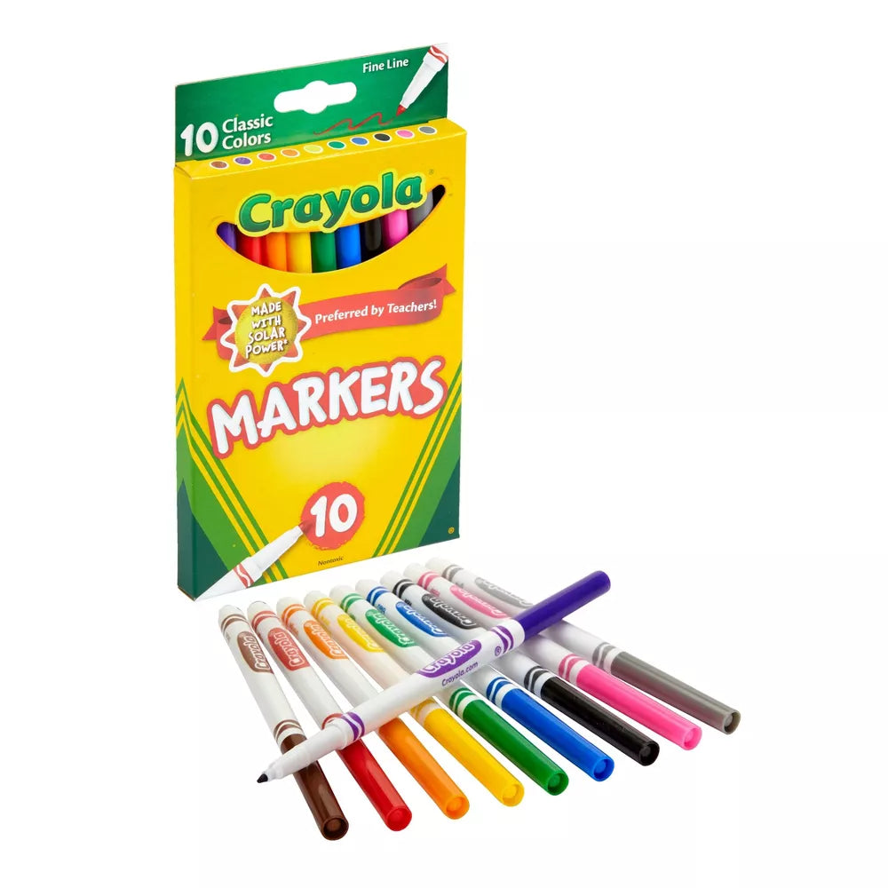 Crayola 10ct Fine Line Markers