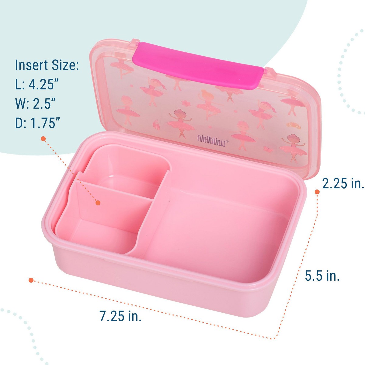 Lonchera bento Wildkin Ballerina con compartimentos #color_WIK Ballerina