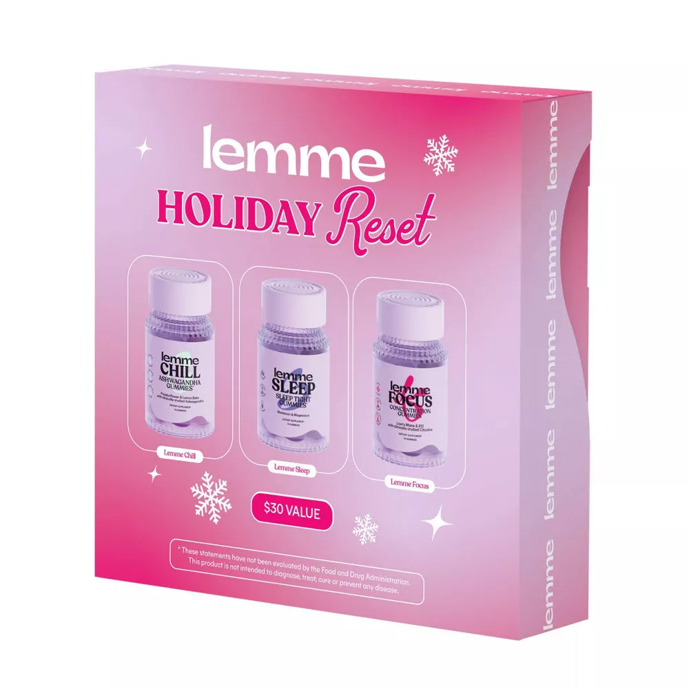 Lemme Holiday Reset Mini's Set - Sleep Chill Focus - 3ct