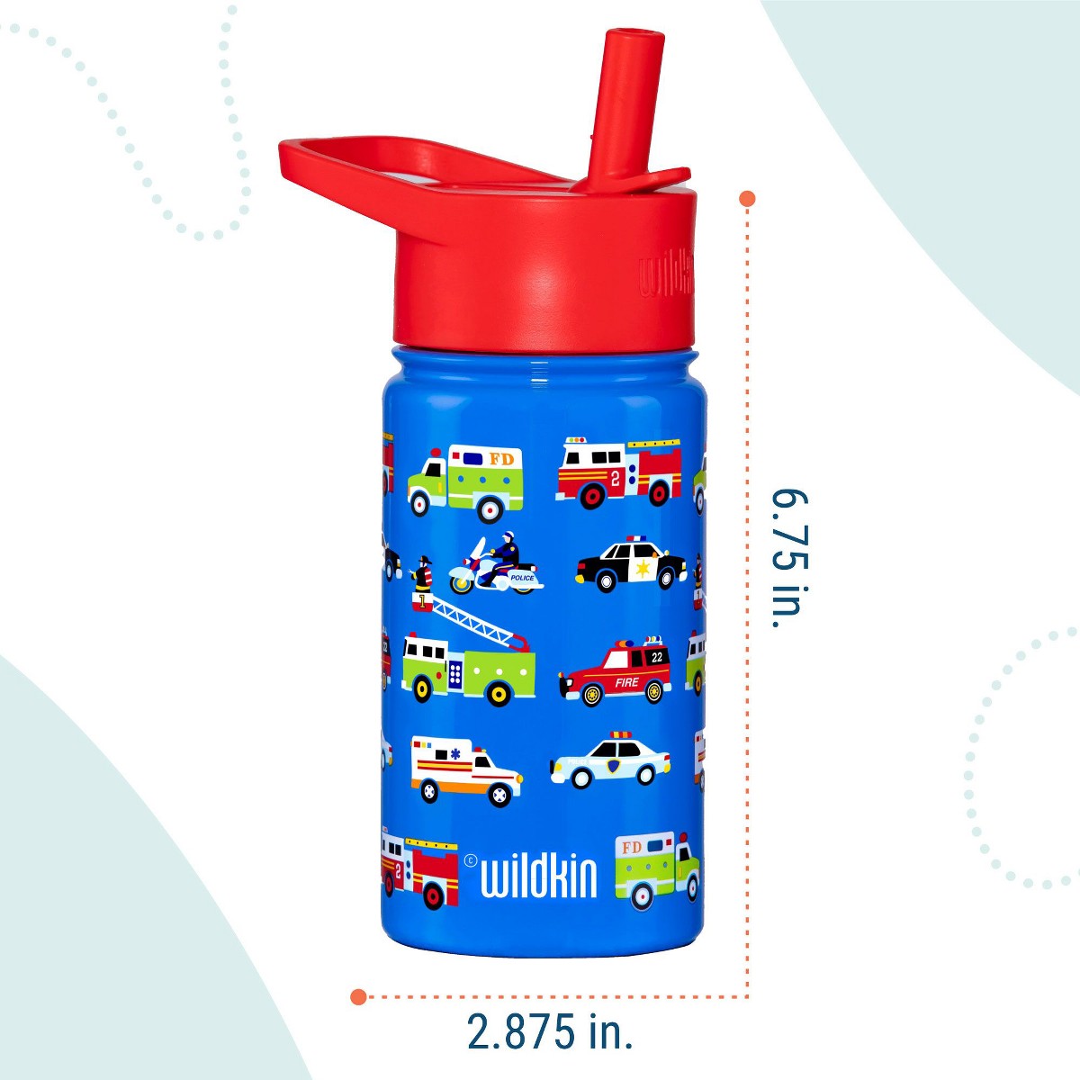 Termo Wildkin 14 oz para niños diseño Heroes, características #color_WIK Heroes