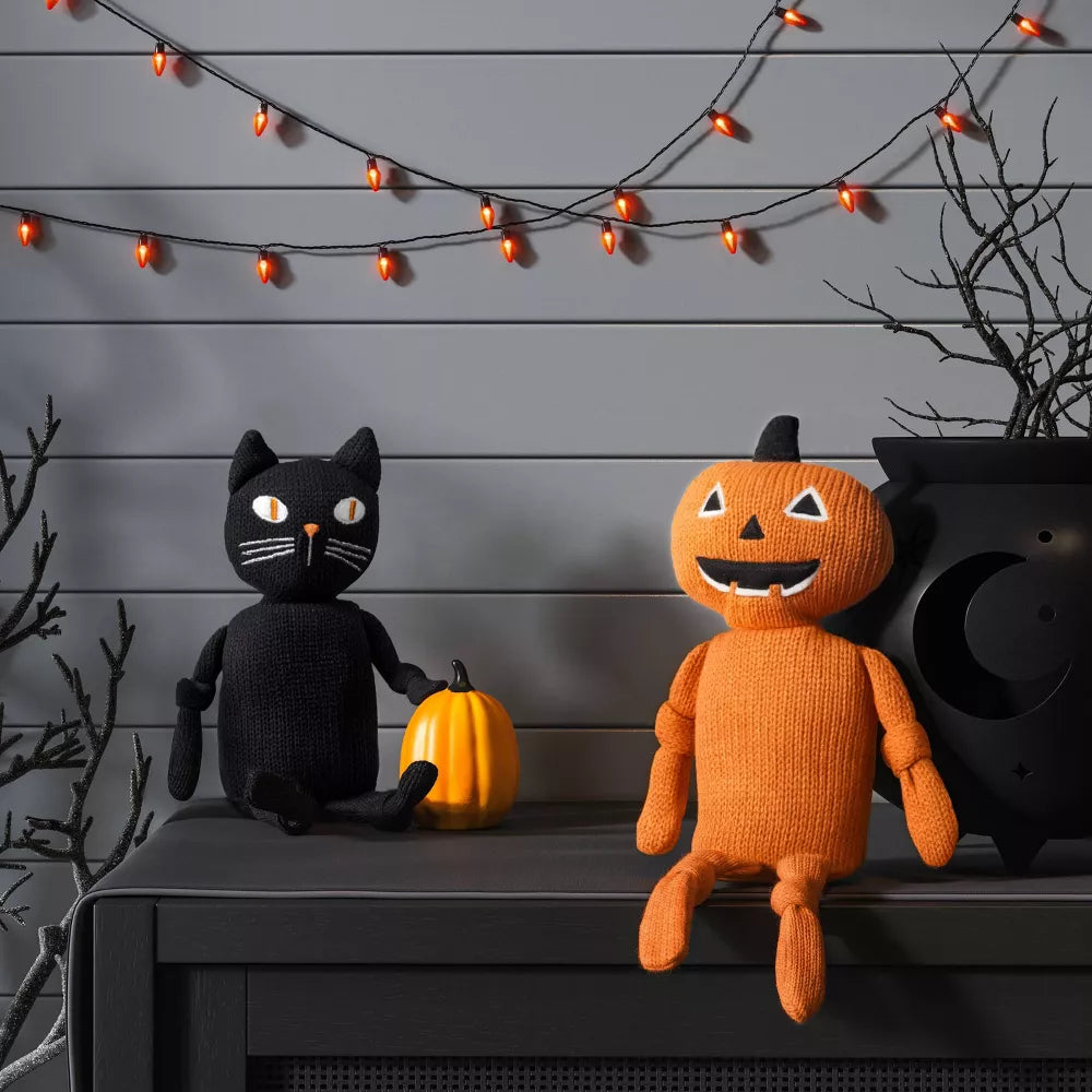 Pumpkin Classic Halloween Small Knit Character Sitabout