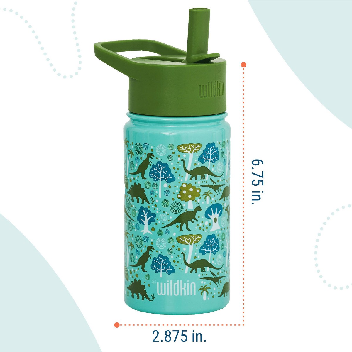 Termo Wildkin 14 oz para niños diseño Dinomite Dinosaurs, características #color_WIK Dinomite Dinosaurs