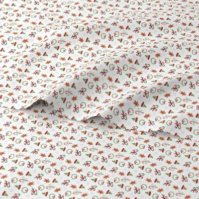 Wondershop Holiday Flannel Sheet Set, fotografía oficial del juego de sábanas, detalle 3 #color_WS Mini Icon