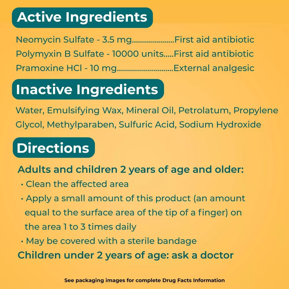 Antibiotic and Pain Relieving Cream for Children