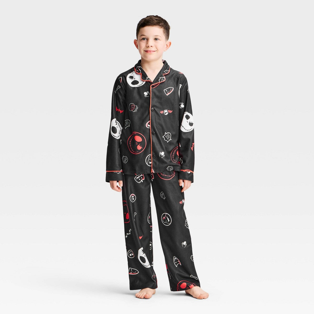 Pijama infantil The Nightmare Before Christmas Jack Skellington y Sally 2 piezas