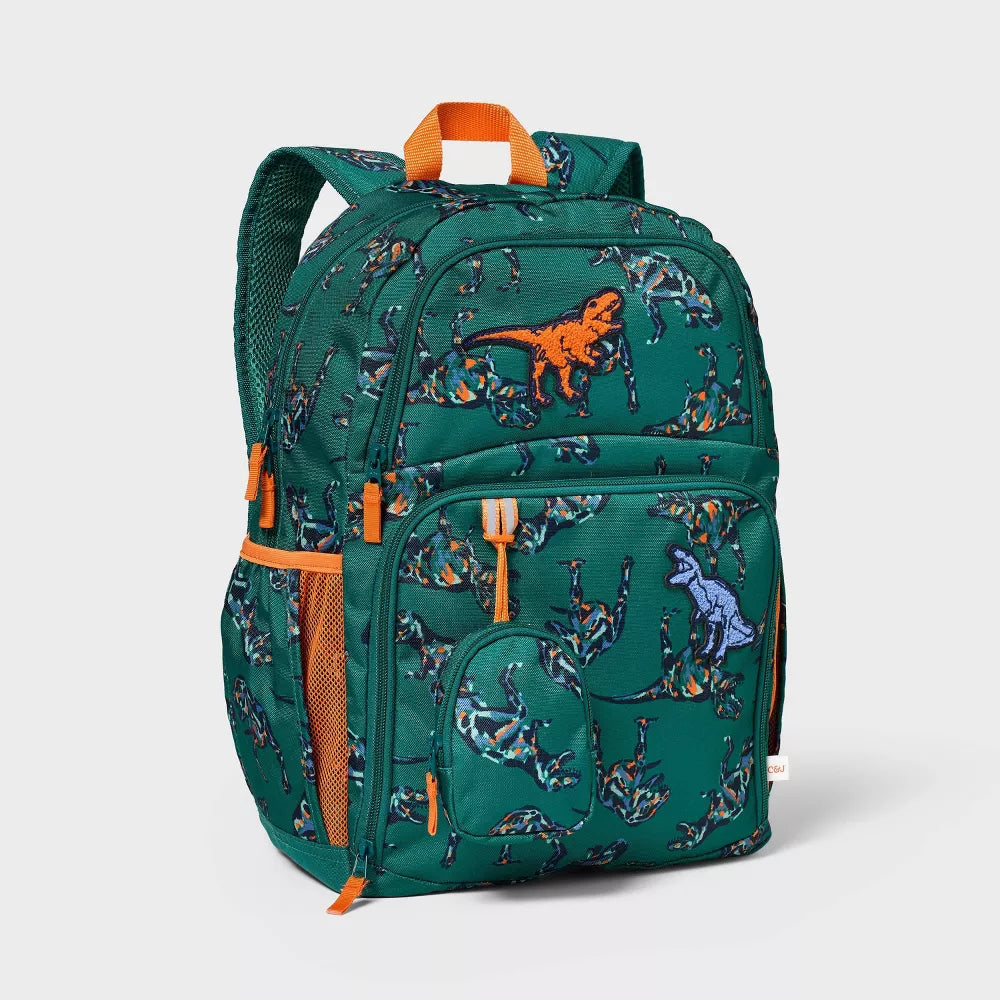 Cat & Jack mochila infantil prints Western Strawberry Cars Ditsy Floral Leopard Dino #color_CJ Dino
