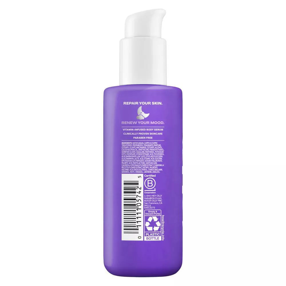 olly renew mood skin body serum mini