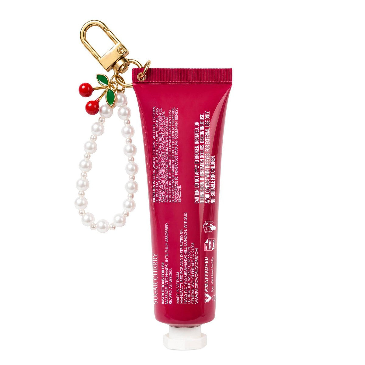 Holler and Glow Thirsty Hands Hand Cream Keychain - 30ml Frosted Cherry foto 4 #aroma_Frosted Cherry