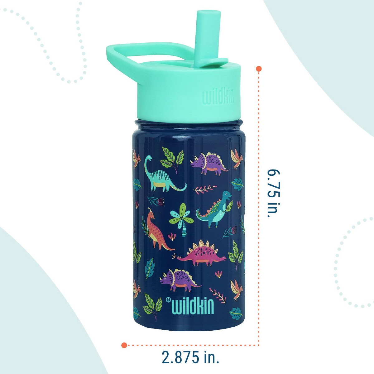 Termo Wildkin 14 oz para niños diseño Dino Pals, características #color_WIK Dino Pals