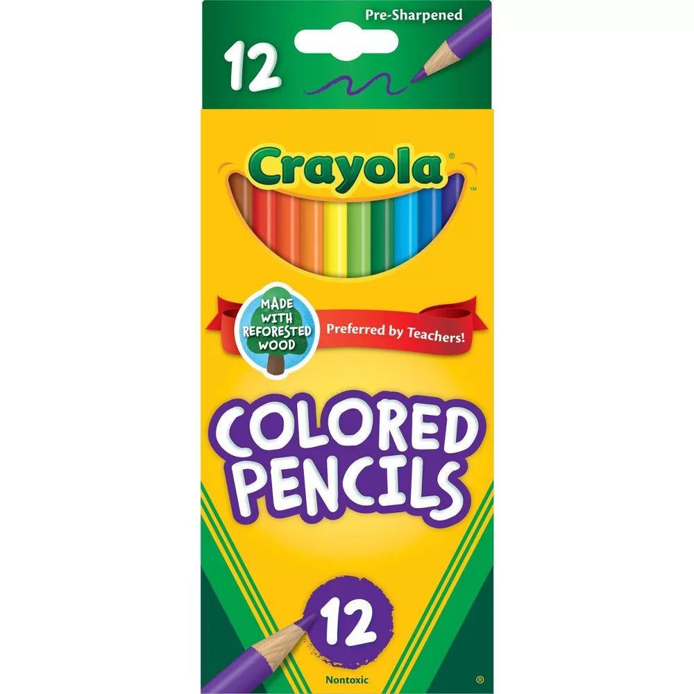 Crayola 12ct Pre-Sharpened Colored Pencils