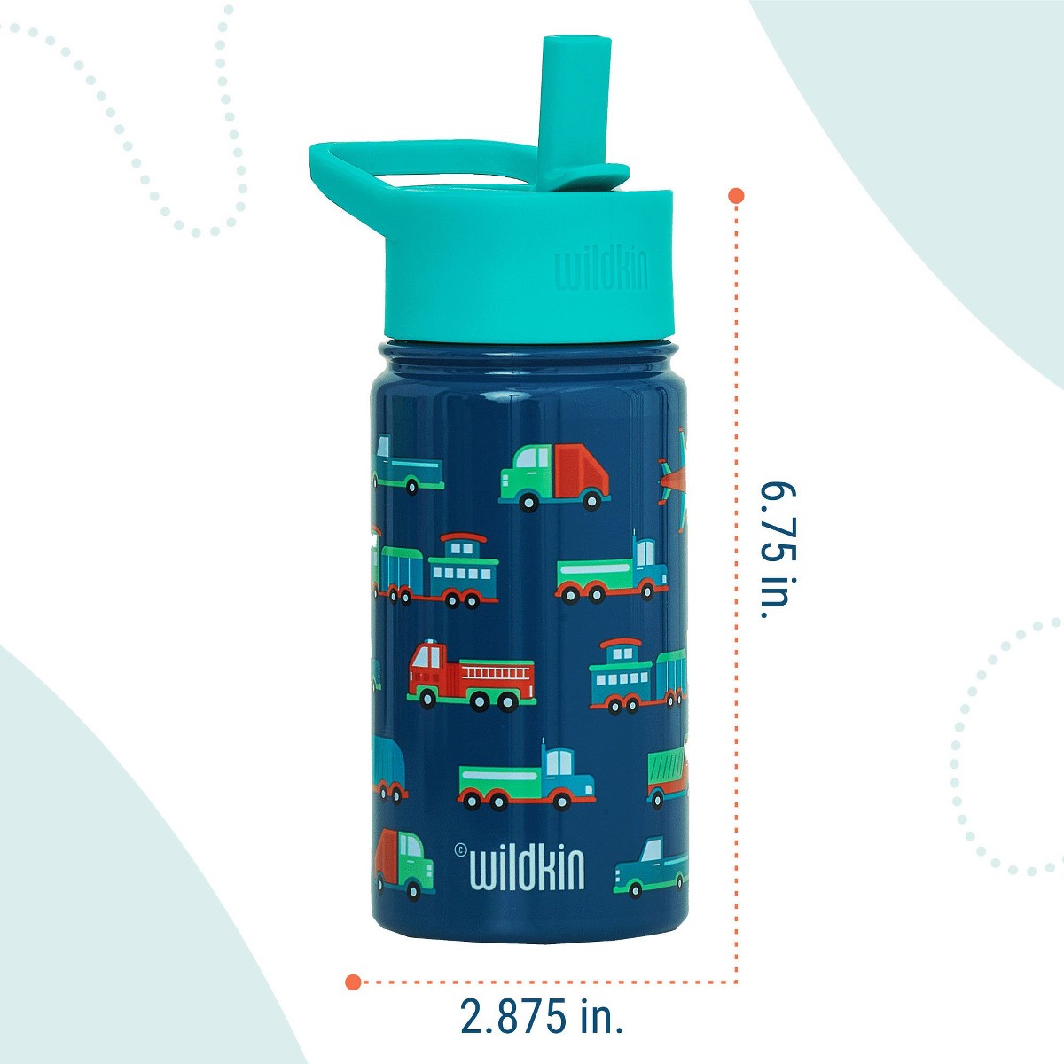 Termo Wildkin 14 oz para niños diseño Transportation, características #color_WIK Transportation