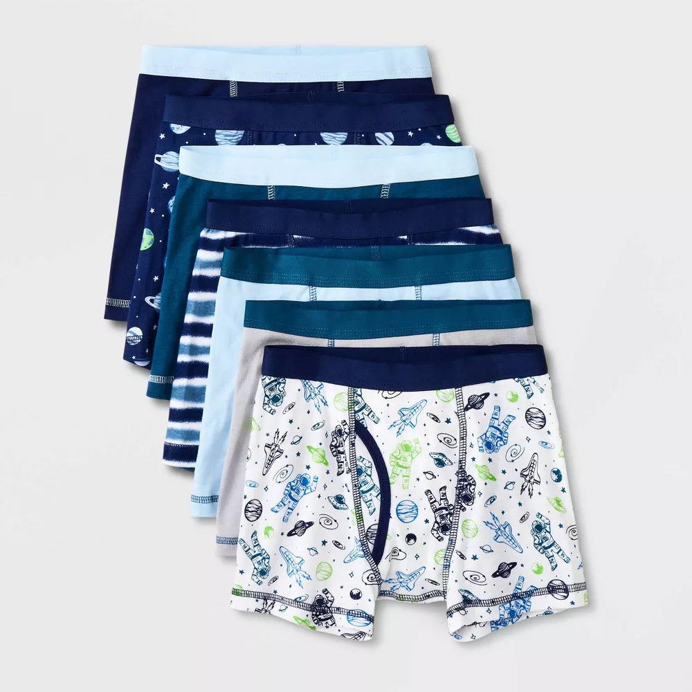 Boys' 7pk Space Boxer Briefs