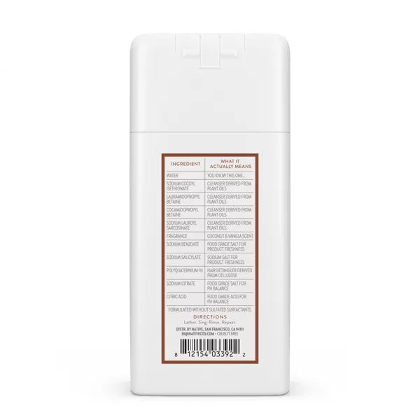 Native Coconut & Vanilla Moisturizing Shampoo