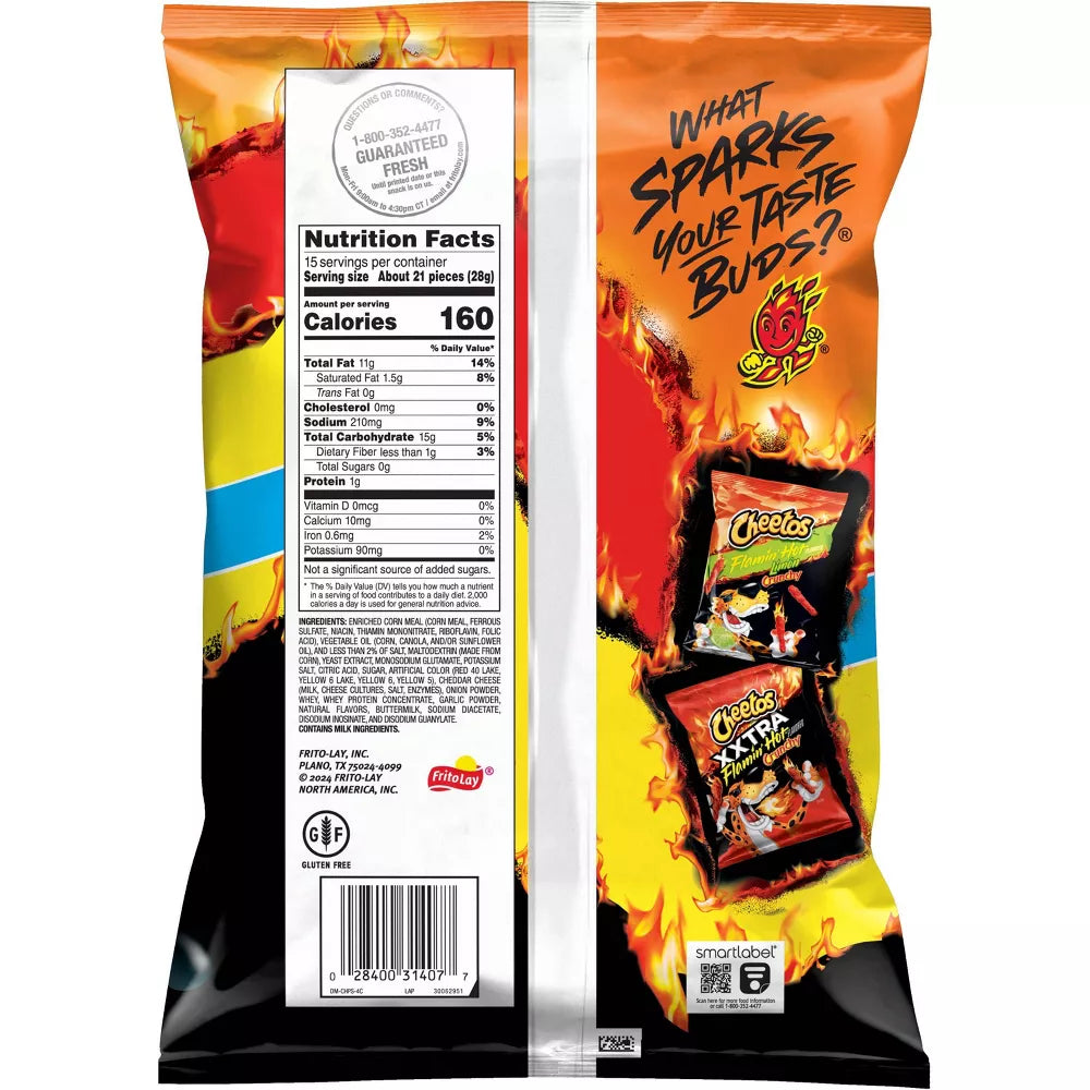 Cheetos Flamming Hot Crunchy Party Size